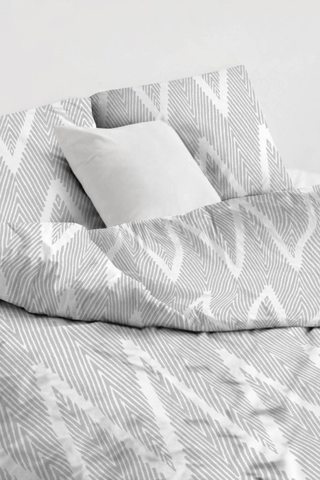 L'essentiel linge de maison Olivia - Gris - Juego de funda nórdica individual de 2 piezas